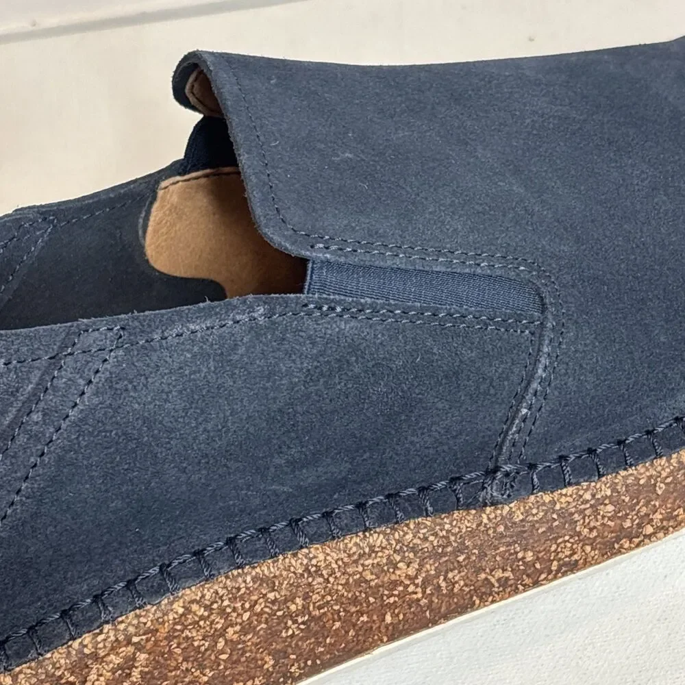 Birkenstock Callan Suede Leather Slip-On Navy Blue Loafers Men’s Size 11 NEW